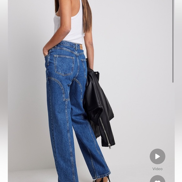 Na-kd seam detail denim - Picture 3 of 4